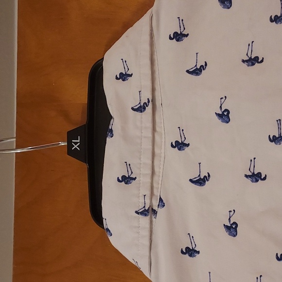 Denim and Flower Short Sleeved Button Down - Picture 9 of 9